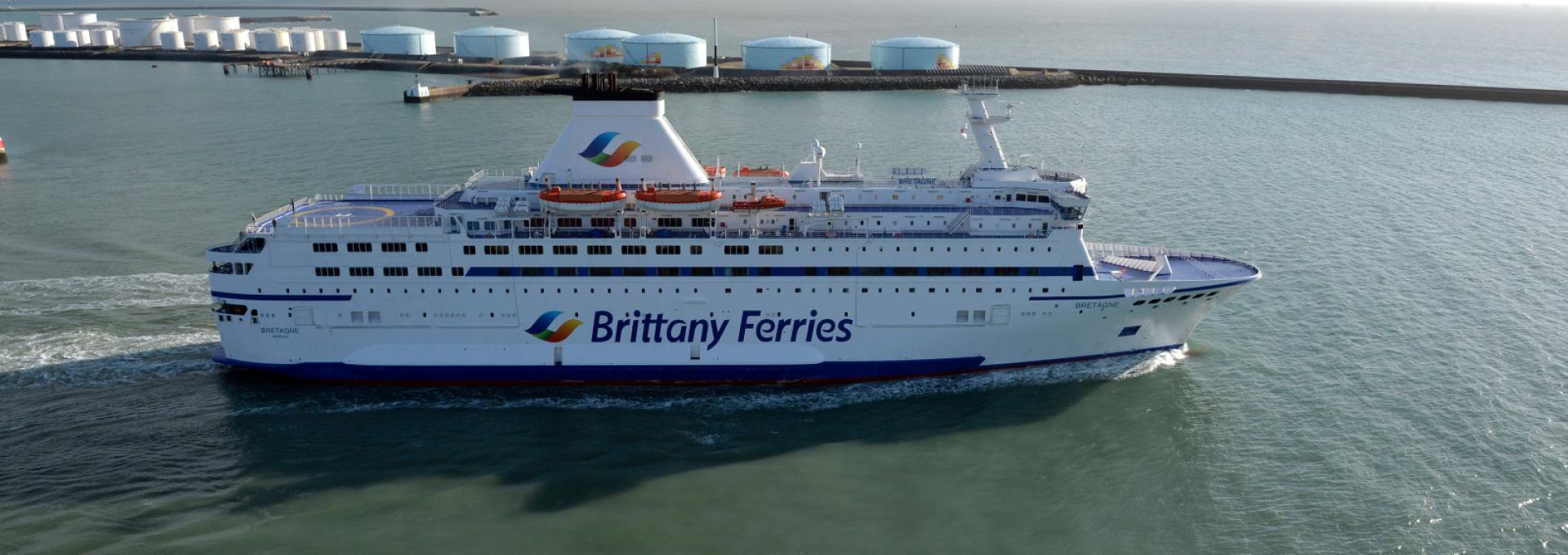 Escale du ferry Bretagne au Terminal de Grande Bretagne du Havre exploité par Brittany Ferries.